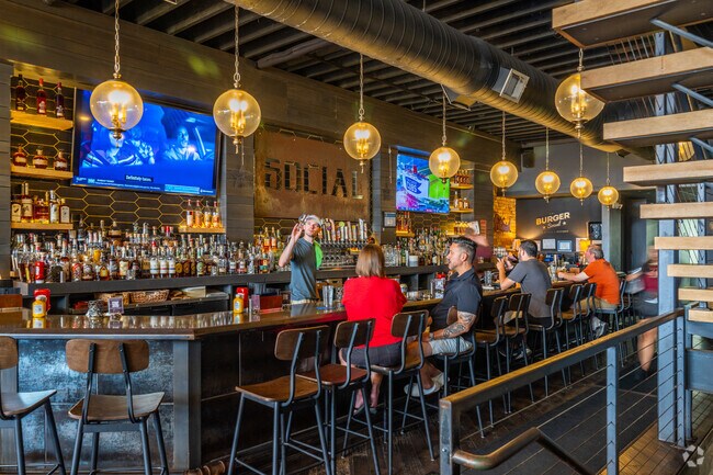 The Burger Social is a popular spot for Midwest-sourced Angus beef in Downtown Wheaton.