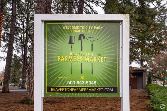 Beaverton City Park is home to the Beaverton Farmer's Market in Beaverton, OR.