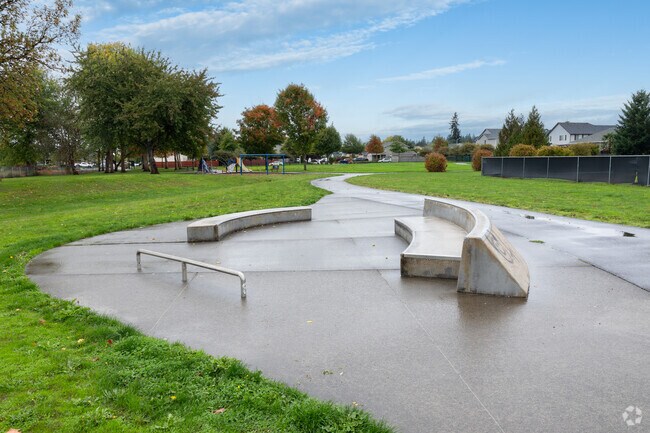 Vancouver Mini Skatepark offers a compact spot for skaters in Fisher’s Village‑Orchards.