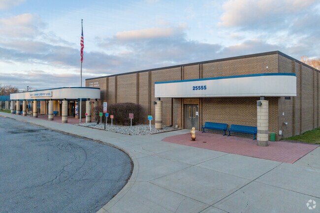 Marie C. Graham Elementary School front drop off.