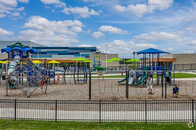 Children enjoy the playground at Generation Park.