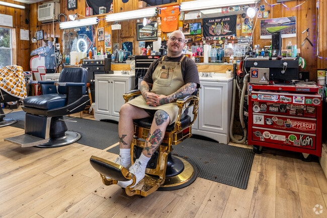 Get that old school barbershop feel and a great haircut at Belmont's West Side Barber Shop.