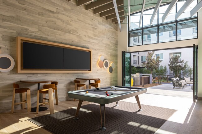 The clubhouse opens to an array of outdoor amenities