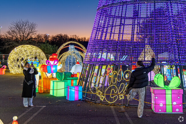 LuminoCity, a magical light show, comes to the Freehold Mall, near Hyson-Bennett Mills, every December.
