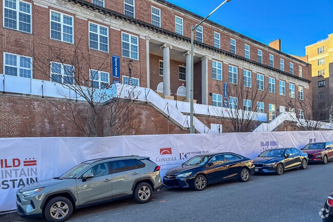 Parking access in front of Oyster-Adams Bilingual School