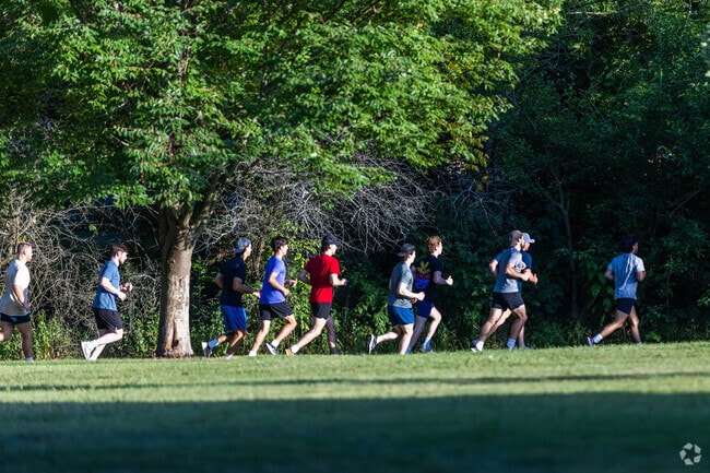 Founders Grove has many great paths and streets for running.