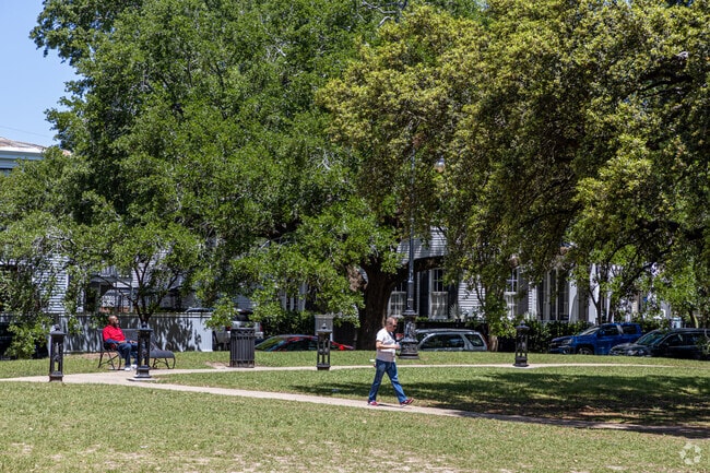 Coliseum Square Park is walkable from the Lower Garden District.