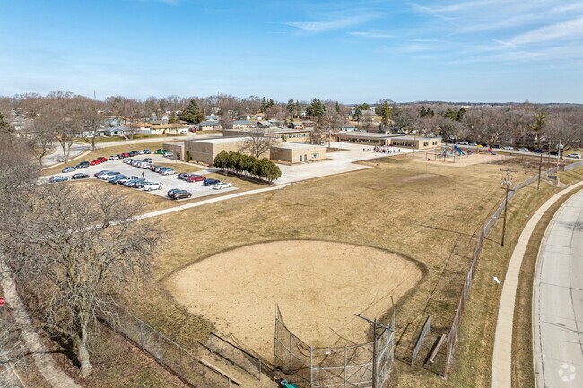 Students can play some baseball at Hawthorne Elementary School.