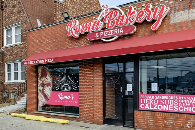 Roma Bakery and Pizzeria serves up specialty pizzas and calzones in Hemlock Blesser.