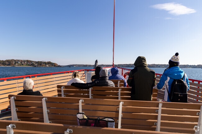 Passengers get to enjoy the view on the way to Long Island.