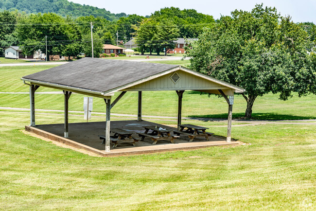The picnic pavilion at Liberty Elementary School.