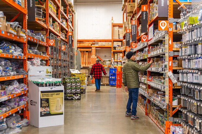 Gear up for any DIY project at the Home Depot near Lawrencewood Gardens.