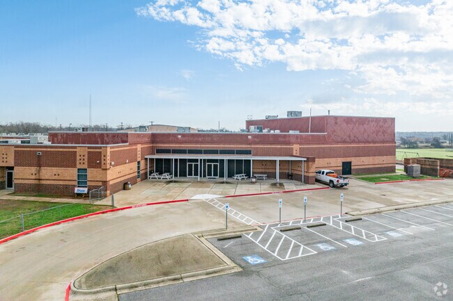 The expansive view of Springtown Reno Elementary School shows a nurturing learning environment.