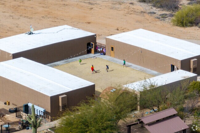 Students love playing outside at Creation School in Vail, Arizona.