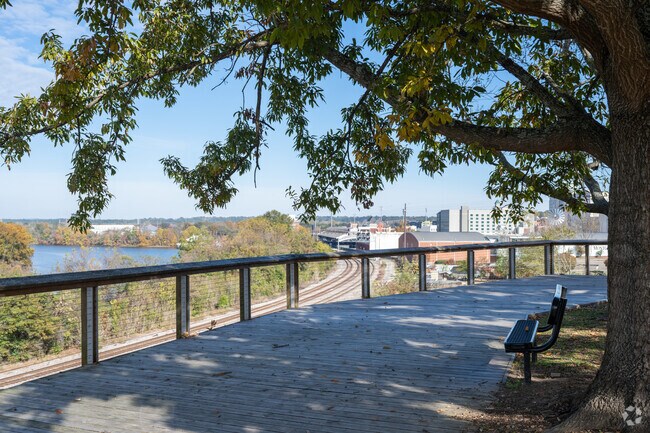Discover breathtaking views at the scenic overlook in Wright Brothers Park, Cottage Hills!