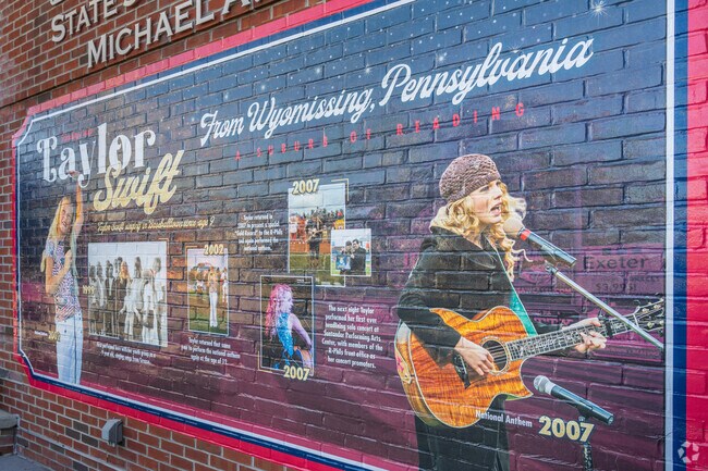 Taylor Swift has a mural at the First Energy Stadium as she began her legacy in West Reading.
