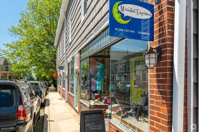 Moonshot Emporium in Sea Cliff offers collectibles and vintage clothing.