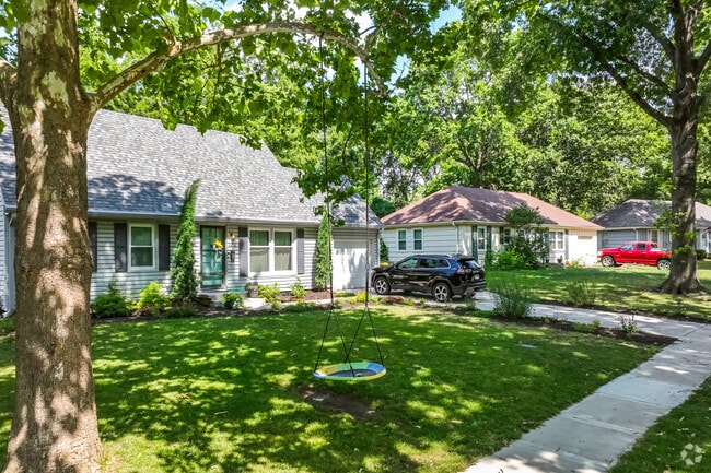 Sidewalks flank at least one side of the street in the Willow Creek neighborhood.