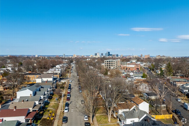 Downtown Louisville is just a few miles west of Germantown.