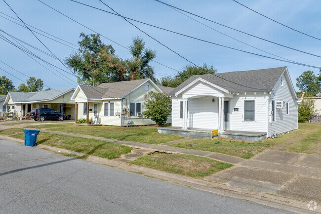 Rows of small cottage homes line streets in Lafayette’s West End.