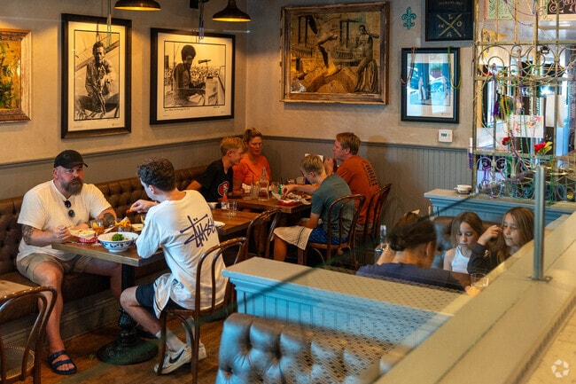 Residents can spend their evenings enjoying a taste of New Orleans at The Bywater restaurant.