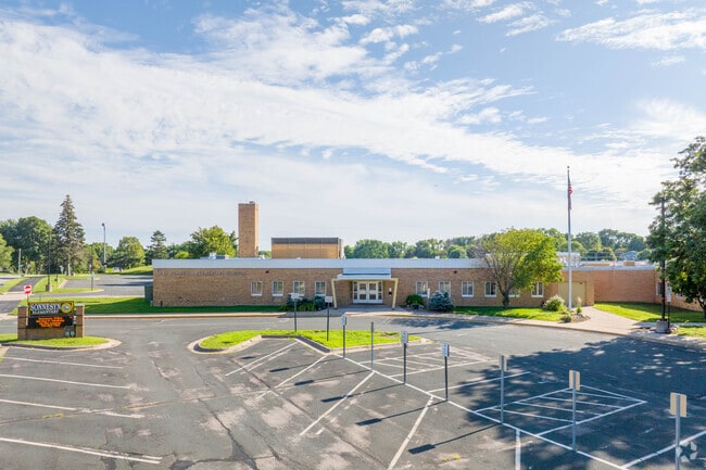 Sonnesyn Elementary in New Hope serves PK-5 students with a focus on improving math and reading.