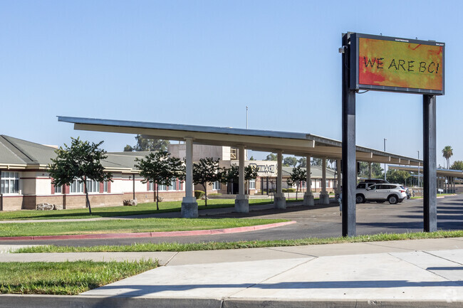 The entrance to Buhach Colony High School in Atwater.