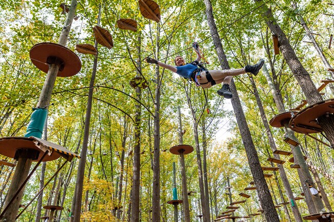 Adventure enthusiasts zip to Tree Trekkers every weekend, just outside of Green Valley.