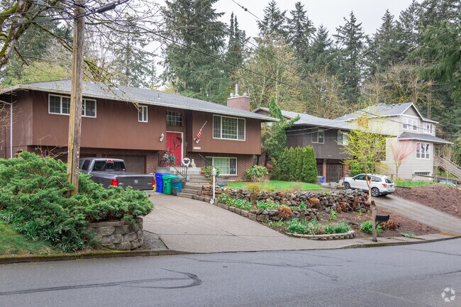 Split-level homes can be found throughout the Mill Park neighborhood.