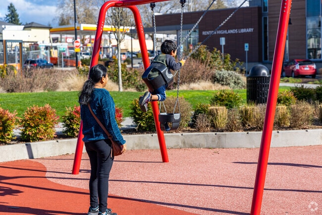 Sunset Neighborhood Park is a beautiful modern park for all ages.