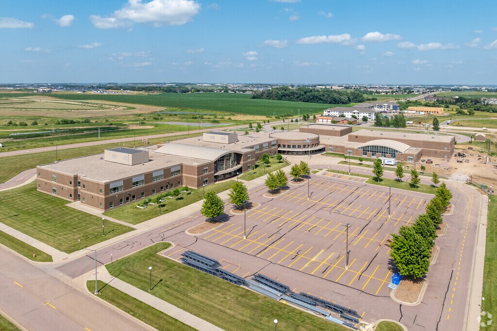 George McGovern Middle School students enjoy learning in a large and modern school.