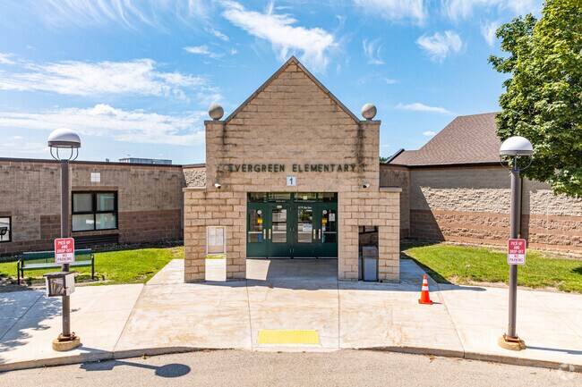 Evergreen Elementary School serves students from Pre-K through 5th grade in Waterford.