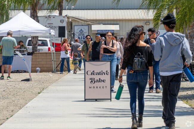 Hang out and explore unique vendors at Creative Babe Market in March Air Field Museum.