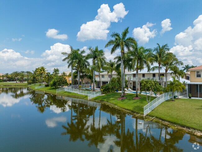 Lakefront Mediterranean single-family homes with backyards in Pembroke Shores.
