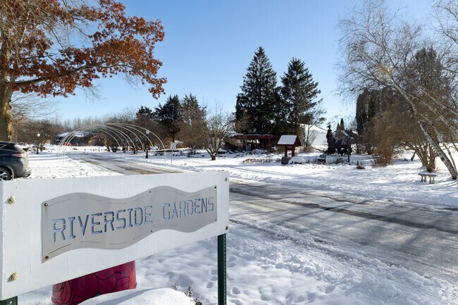 Riverside Gardens in Monticello offers scenic walking paths along the Maquoketa River.