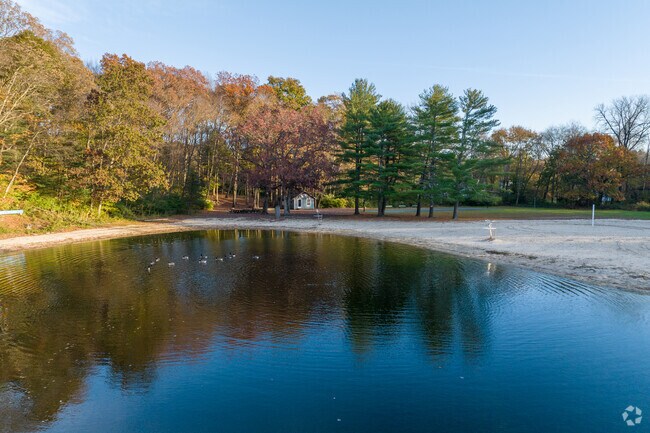Kiwanis Park nearby Silvermine is popular when the weather is warm and quaint when it's chilly.