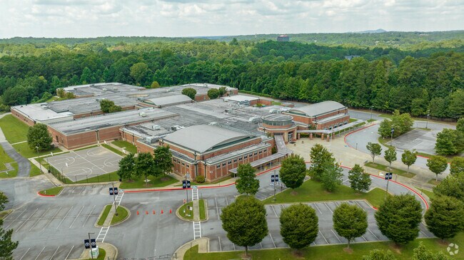 Students and staff love the campus of Sandy Springs Middle School.