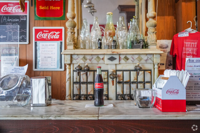 Visitors to the Biedenharn Coca-Cola Museum in Vicksburg can enjoy classic Coke floats and purchase souvenirs.