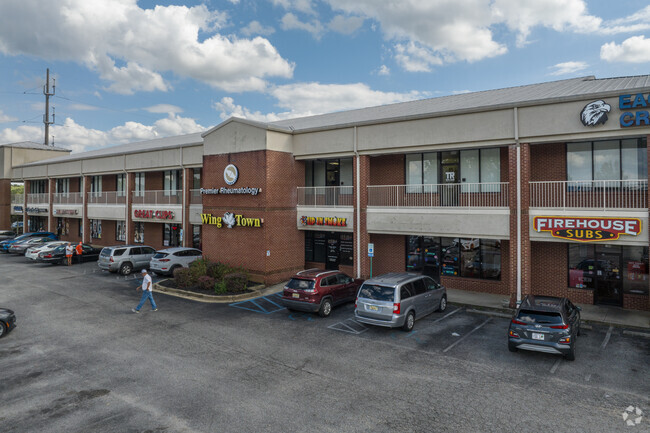 Small retail centers can be found near Harmon Estates.