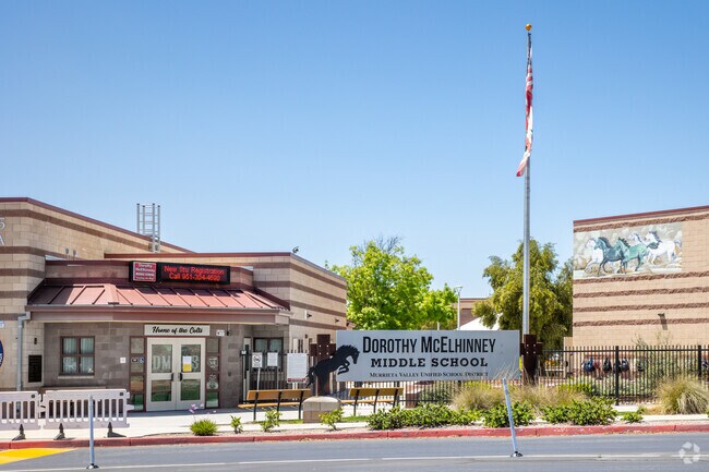 Dorothy McElhinney Middle School in Murrieta provides students with a positive environment.