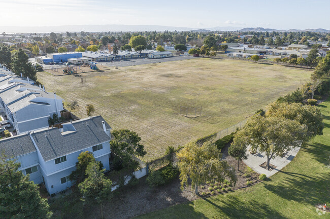 Birch Grove Intermediate School has a large green field for sports and play.