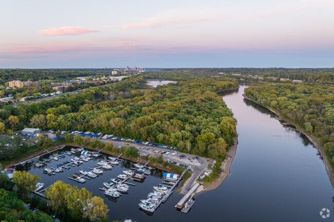 The Watergate Marina is just by Crosby Farms Regional Park in Highland Park.