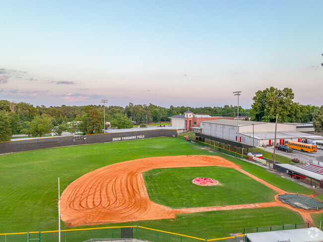 The Augusta Christian Schools baseball diamond in Augusta, GA.