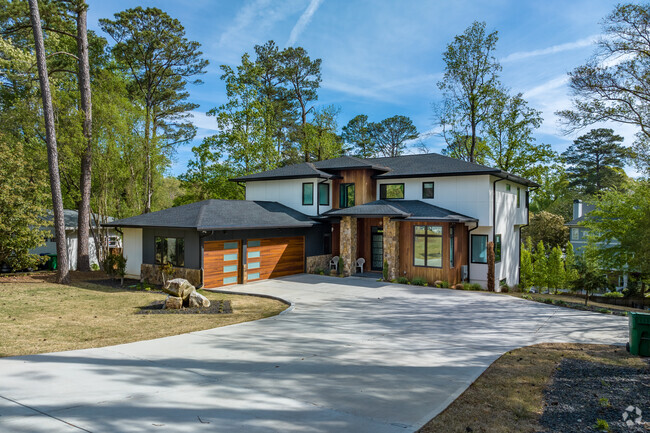 New infill homes are being built in the Lakes District neighborhood.