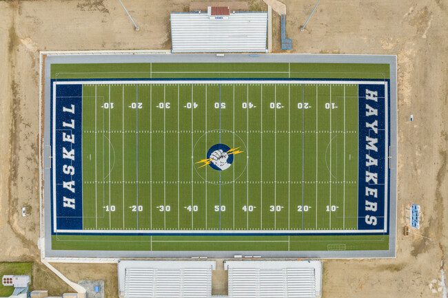 Kids can participate in a variety of competitive athletic programs at Haskell High School .