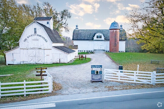 Buckley Homestead features a 100+year-old barn in Cedar Creek.