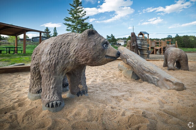 Kids love the bears on the playground at Arrowhead Community Park.