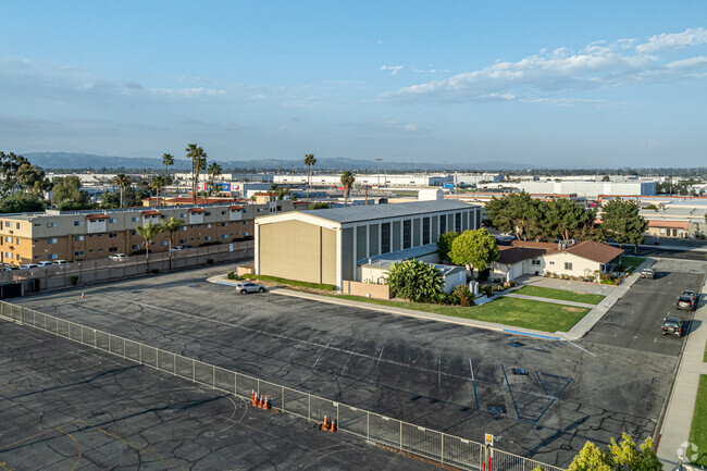 The rear of St. Linus Elementary School in Norwalk.