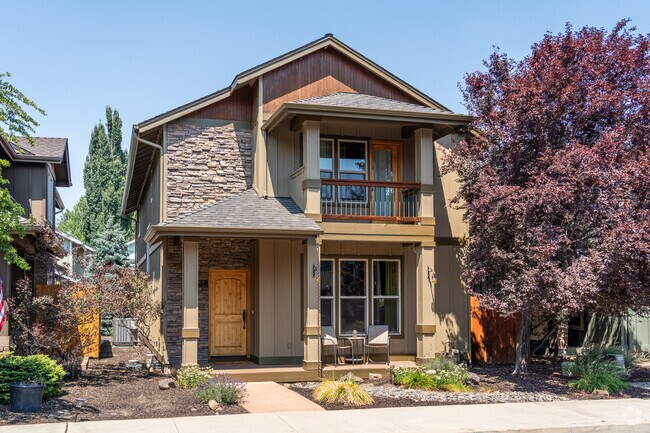 Modern Craftsman homes are seen in the Southern Crossing neighborhood.