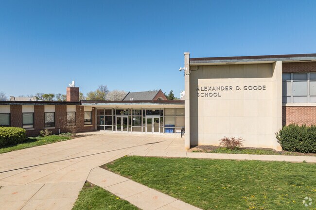 Goode School has 628 students in grades PK, K-8 with a student-teacher ratio of 14 to 1.